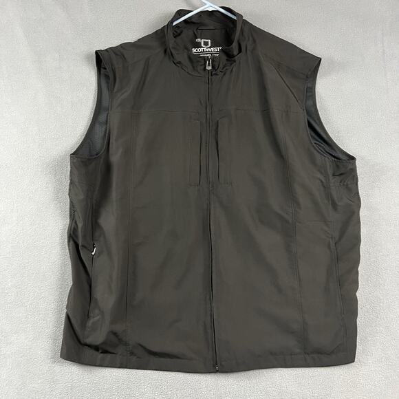 SCOTTeVEST RFID Travel Vest Mens Size 3XL Black Full Zip Outdoor Travel